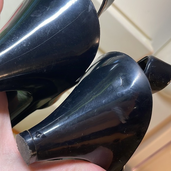 Marc by Marc Jacobs black jelly sling back slide low heel waterproof 39 8.5 9 - Picture 6 of 10